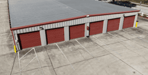 Conventional drive-up mini storage building manufactured by NeoTech